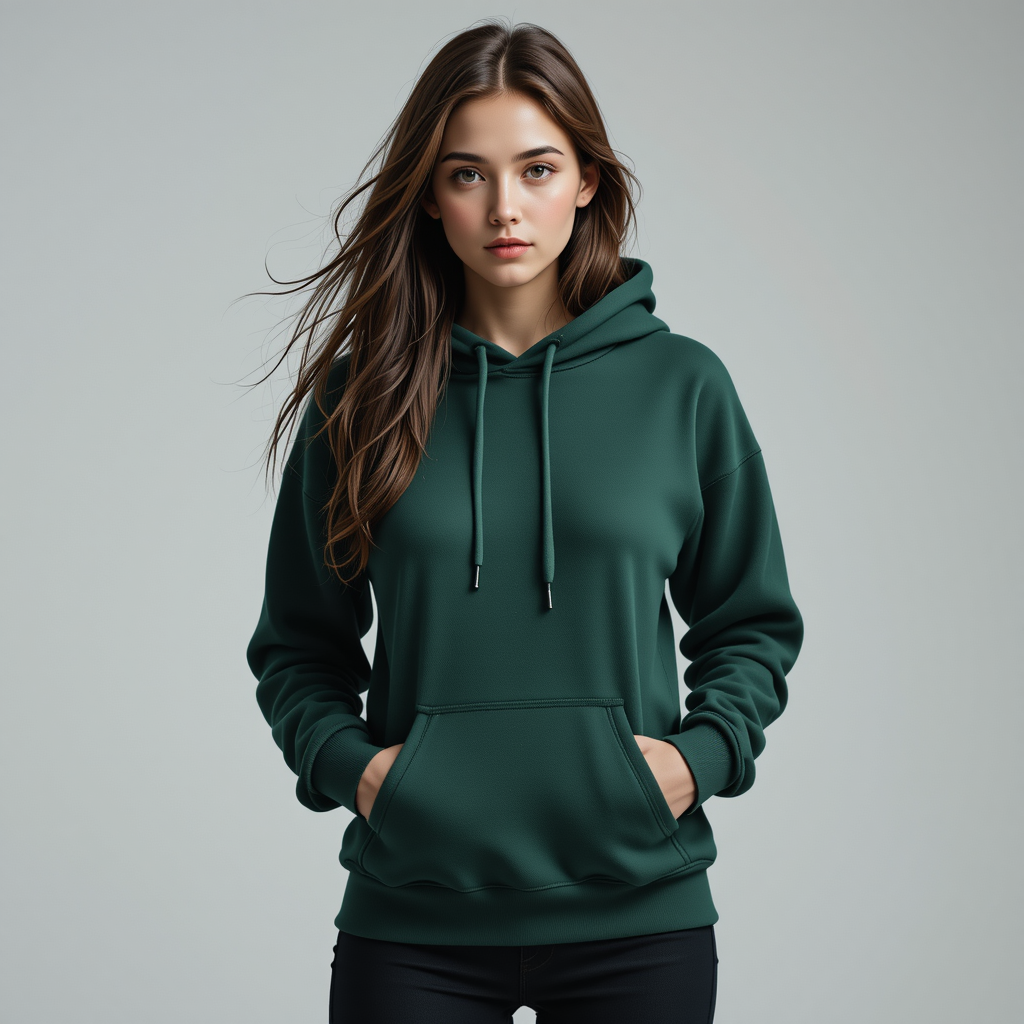 Women's Classic Plain Hoodie – Cozy & Stylish